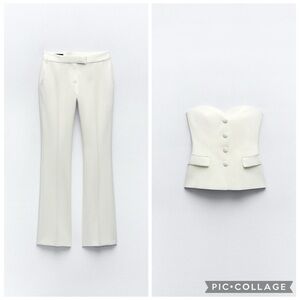 Zara Tailored Bustier & Trouser Sz X-Large